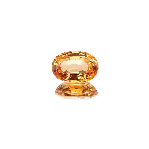 スペサルティンガーネット マンダリンオレンジカラー(宝石名スペサルティン・ガーネット)ナイジェリア産 1.22ct 識別済[231023857]7.2x5mm前後