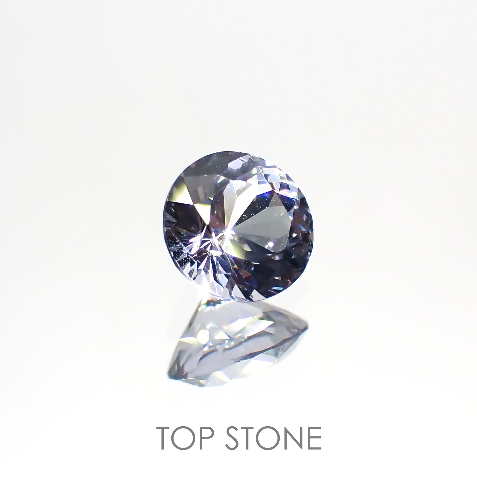 グレイッシュブルースピネル(宝石名スピネル) ビルマ産 0.49ct 識別済[211013468]5×4.9mm前後