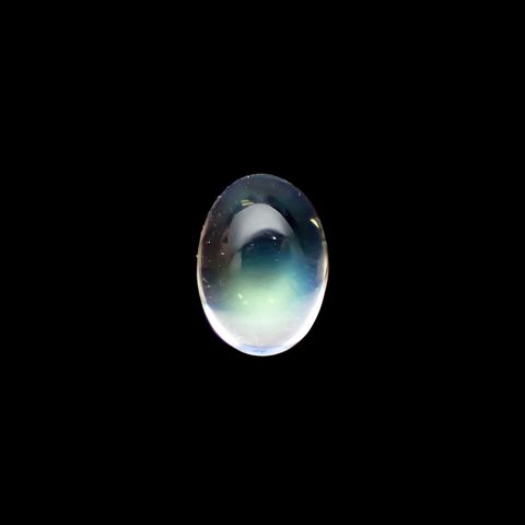 レインボームーンストーン(宝石名アンデシン)インド・タミルナードゥ州産 0.79ct 識別済[220515821]6.7x5.1mm前後