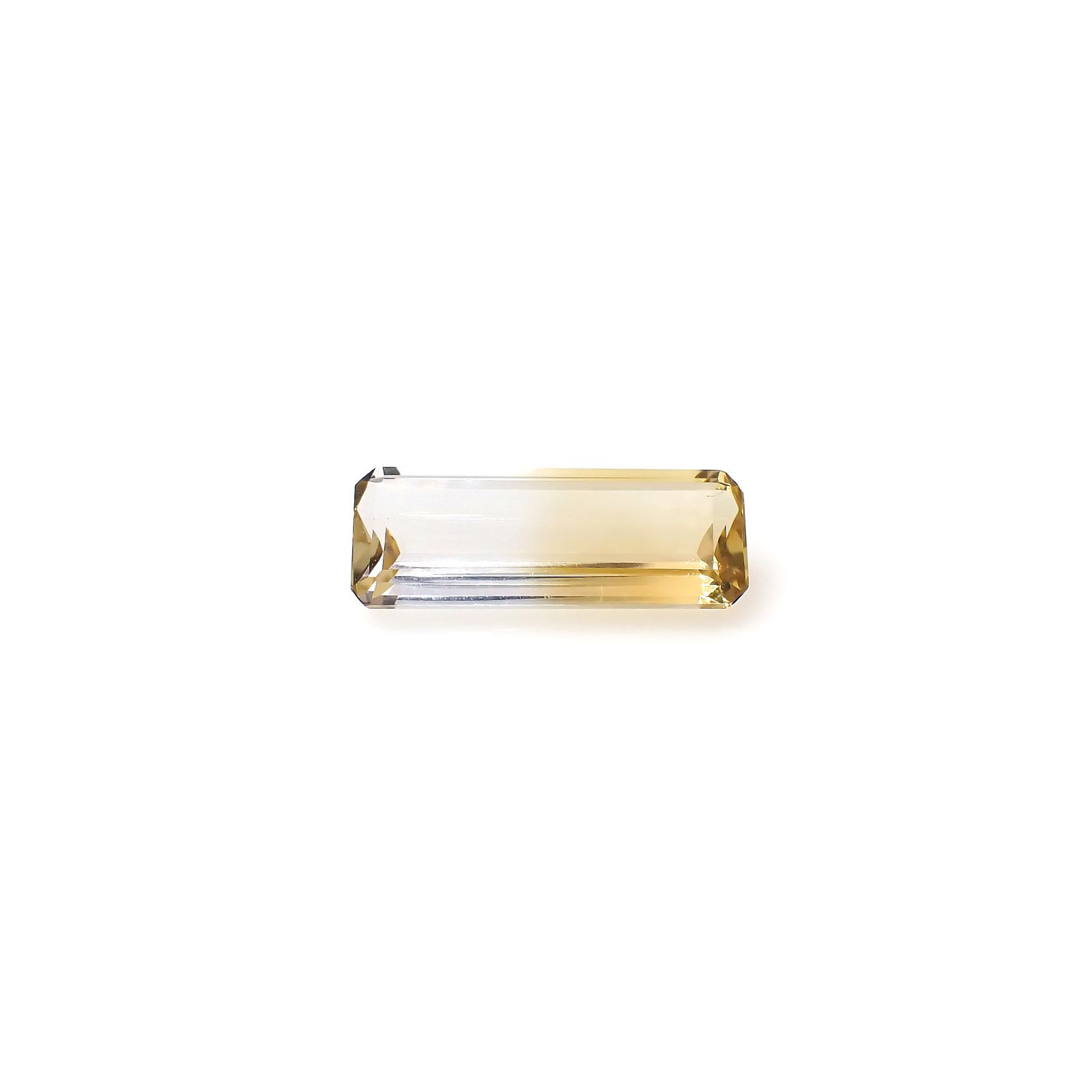 バイカラーシトリン ブラジル・ミナスジェライス州産 7.16ct[240326456]20.5x7.6mm前後