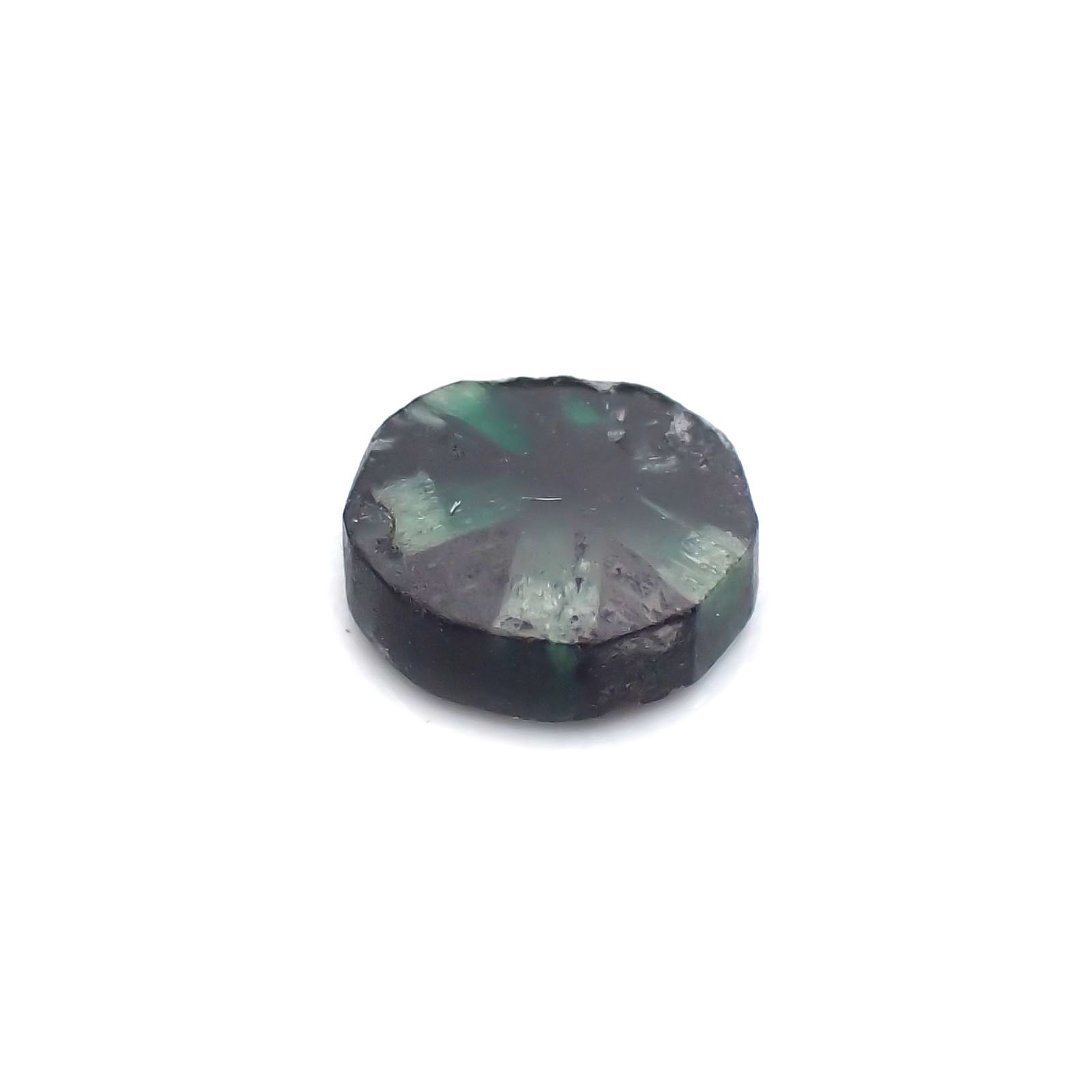 逆トラピッチェエメラルド(宝石名エメラルド)コロンビア産 0.39ct 識別済[231224417]5x4.6mm前後