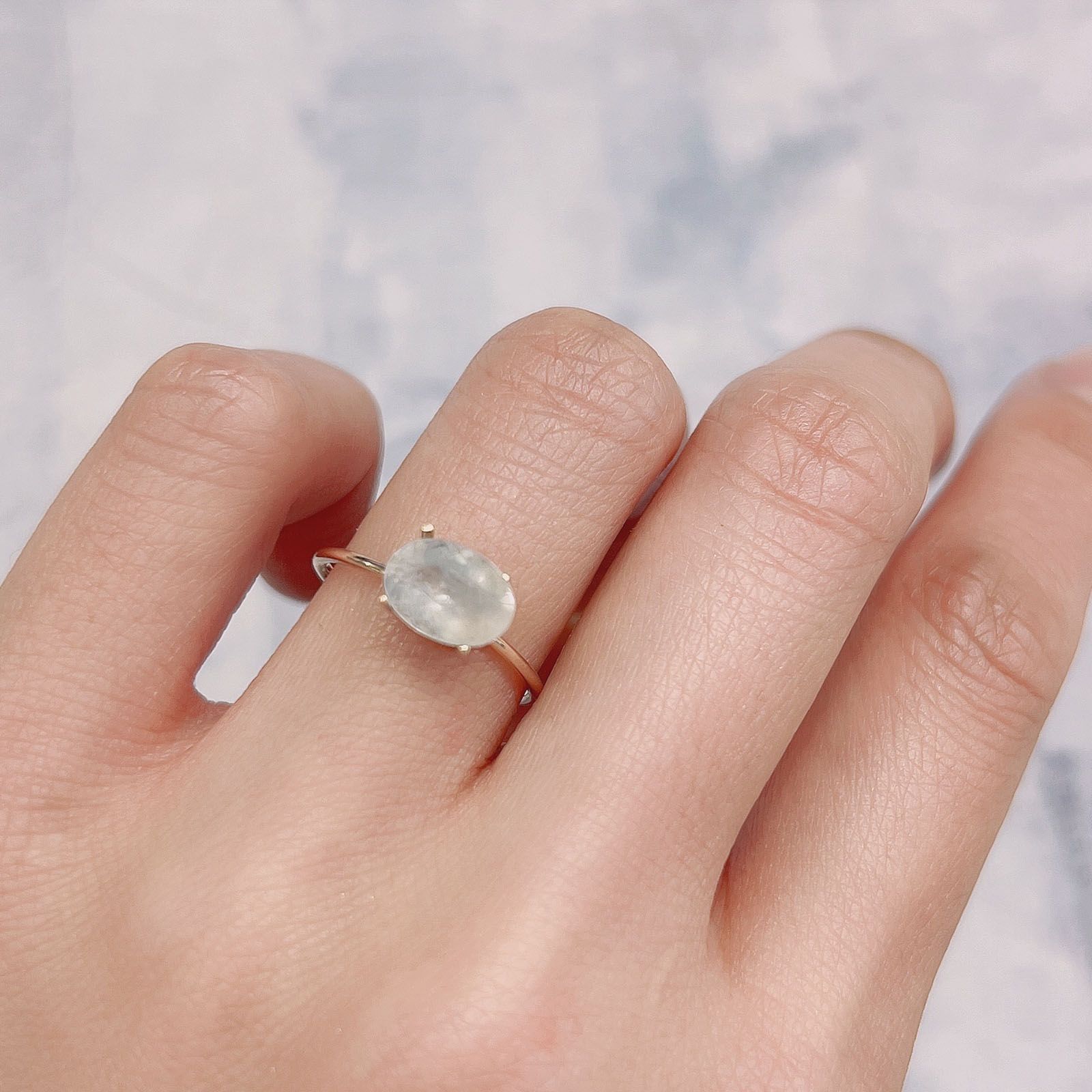 ユークレース(宝石名ユークレース) ブラジル産 1.444ct ソ付(彩珠)[20084554]8.6×6.1mm前後