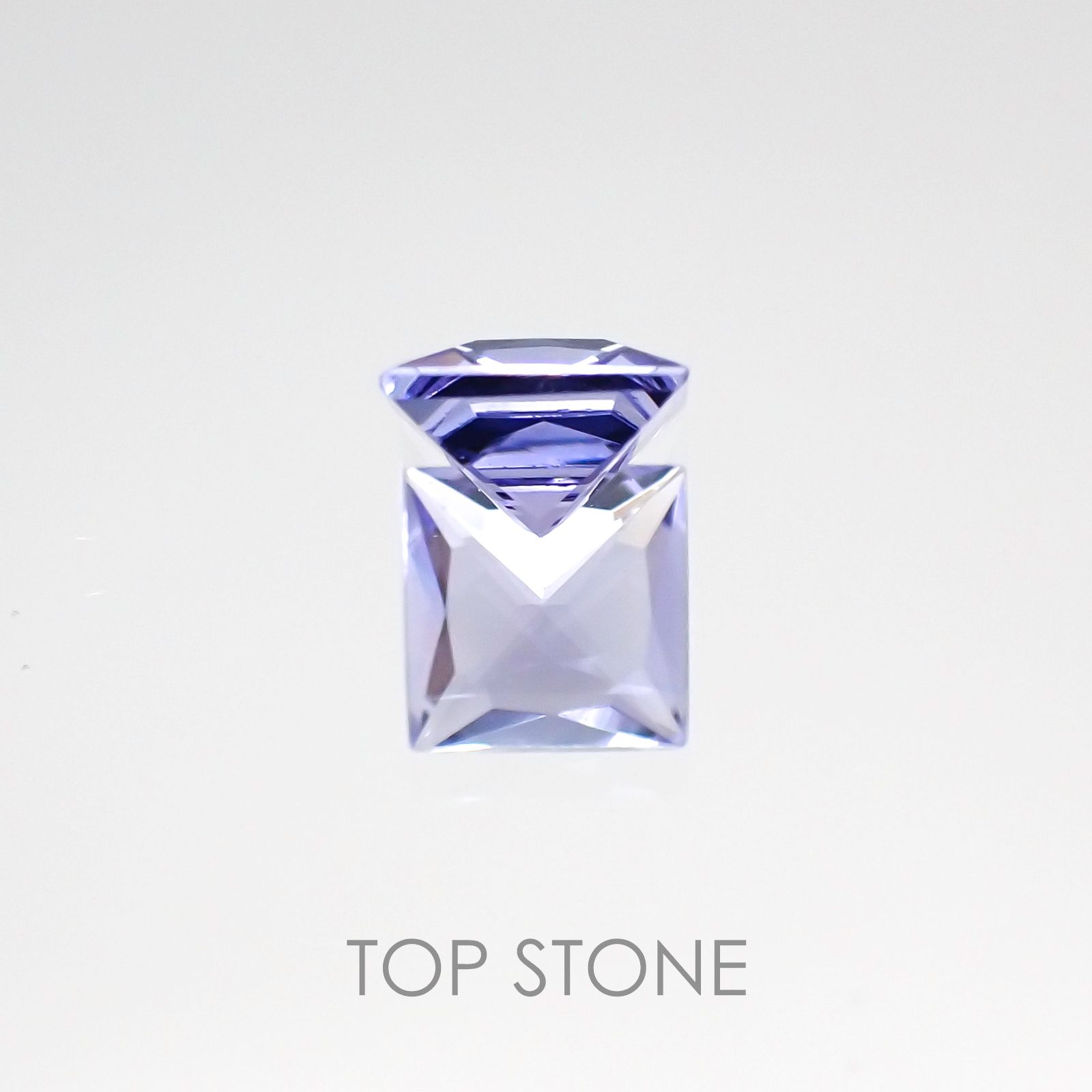 ◇プリンセスカット◇タンザナイト(ゾイサイト) タンザニア産 ルース 0.44ct[20117200]4.5×4.5mm前後