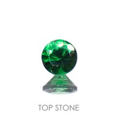 ツァボライト(宝石名ガーネット)タンザニア産 0.14ct 識別済[221018715]3.2x3.2mm前後