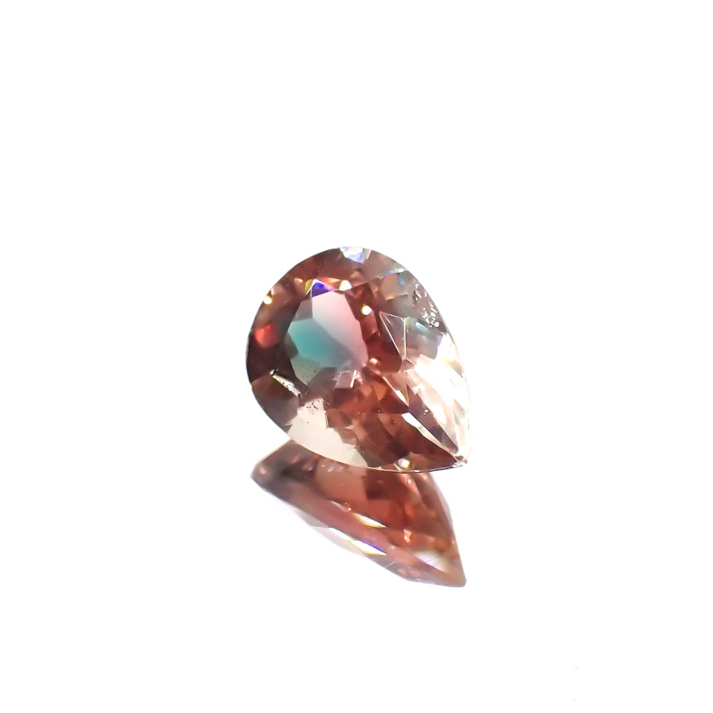 パーティカラーオレゴンサンストーン アメリカ・オレゴン州産 1.15ct[230722831]8.9x6mm前後