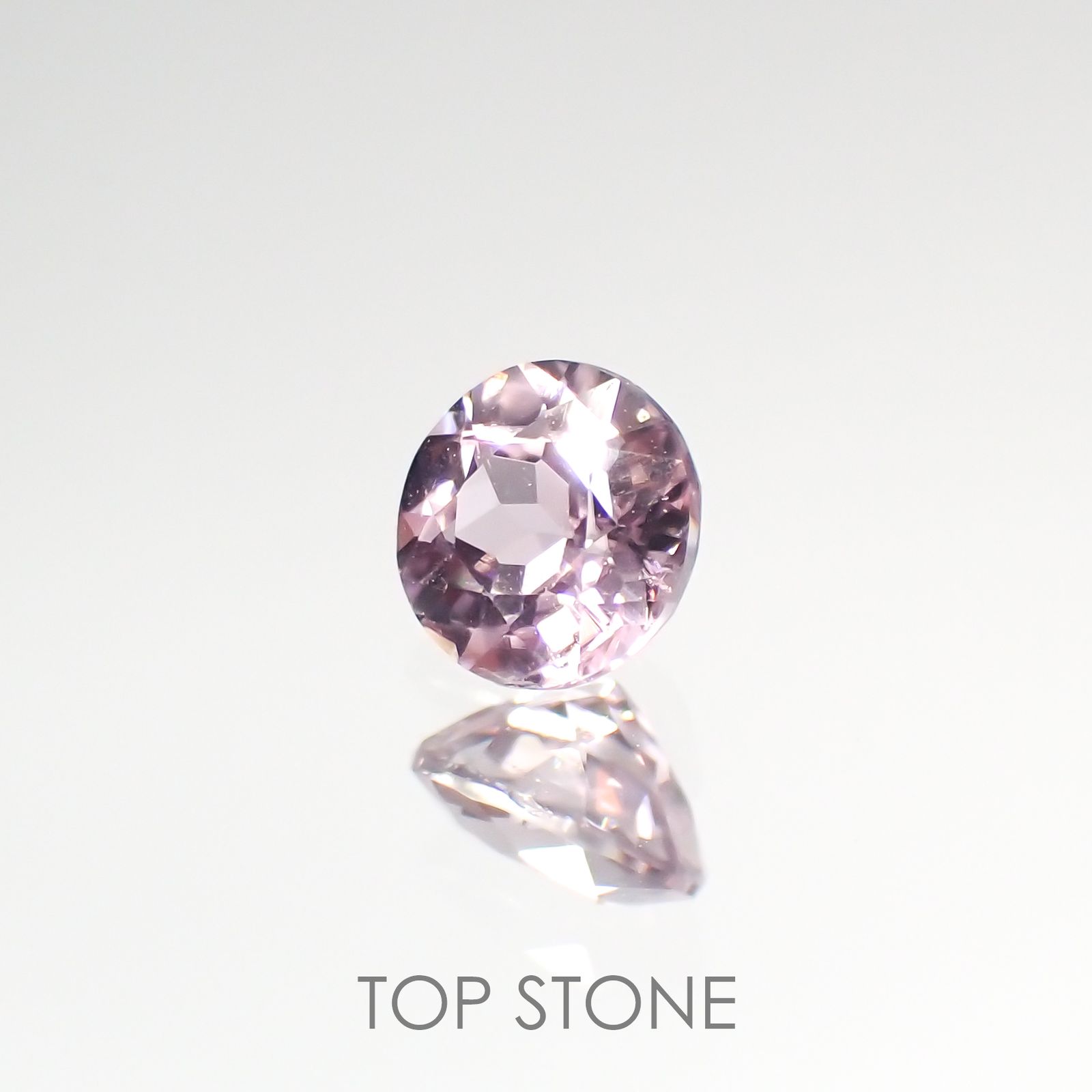 ピンクダイアスポア(宝石名ダイアスポア) アフガニスタン産 0.35ct 識別済[210912438]4.3×4.3mm前後