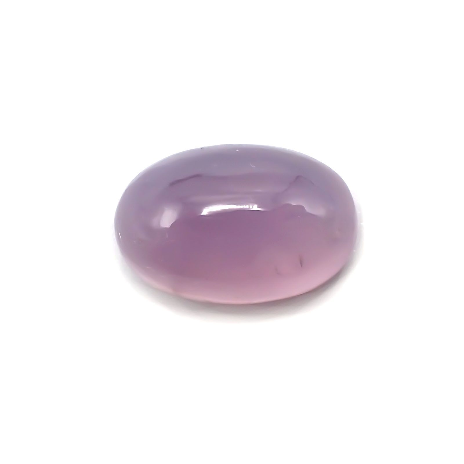 パープルカルセドニー(宝石名カルセドニー)インドネシア産 8.97ct 識別済[231124171]16.1x10.7mm前後