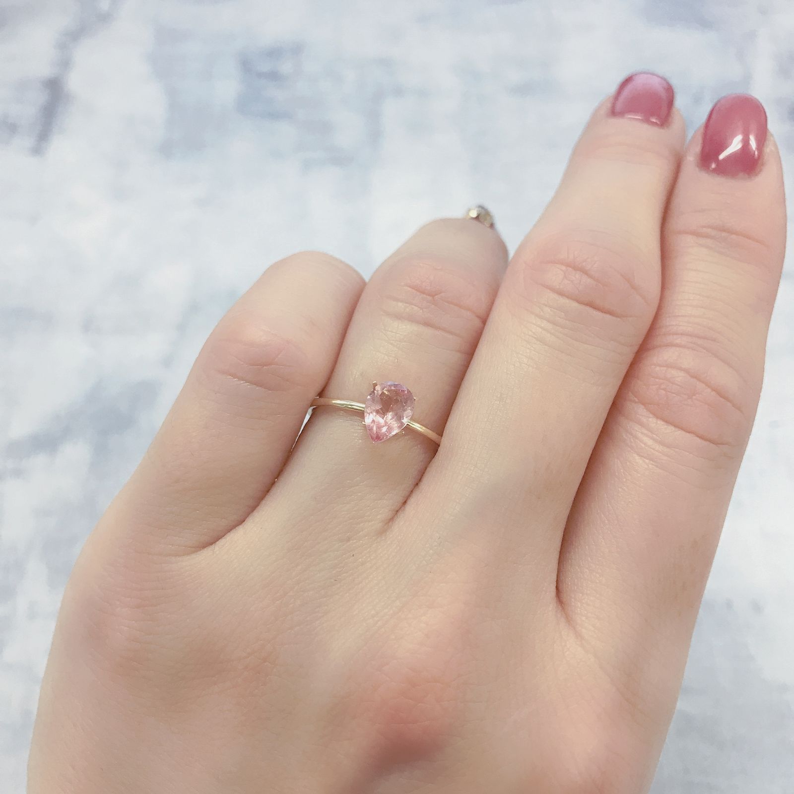 ペツォッタイト(ラズベリル)(宝石名ペツォッタイト)マダガスカル産 0.690ct ソ付(彩珠)[220114344]7.1x5mm前後