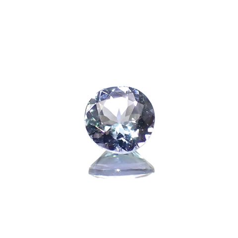 バイカラータンザナイト(宝石名ゾイサイト)タンザニア産 0.46ct 識別済[240828610]5x4.9mm前後