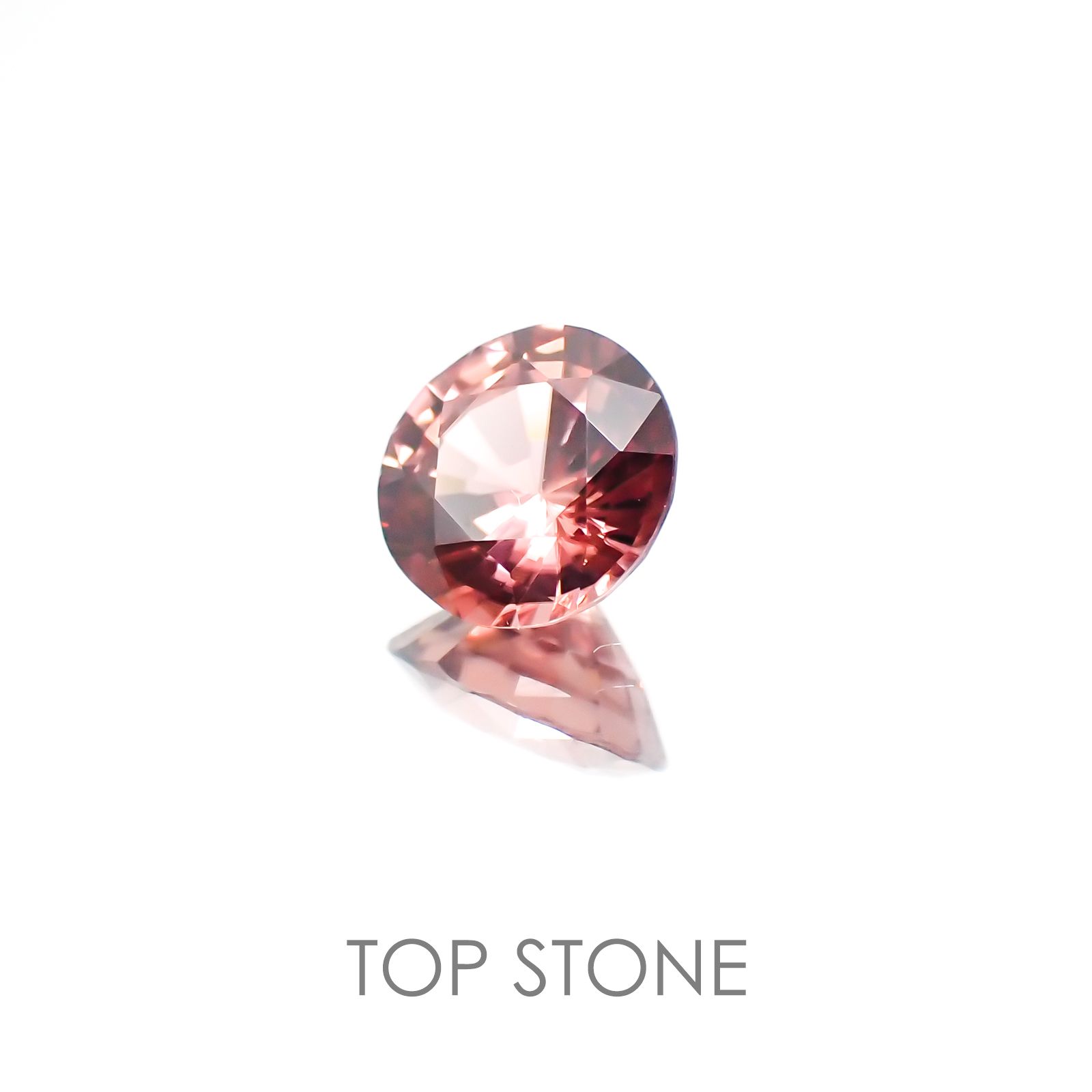 ピンクジルコン スリランカ,カンボジア産 ルース 1.34ct[21018063]6.4×6.4mm前後