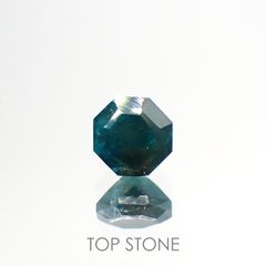 ◇オクタゴンカット◇グランディディエライト(宝石名グランディディエライト) マダガスカル産 0.60ct 識別済[210813066]5×5mm前後