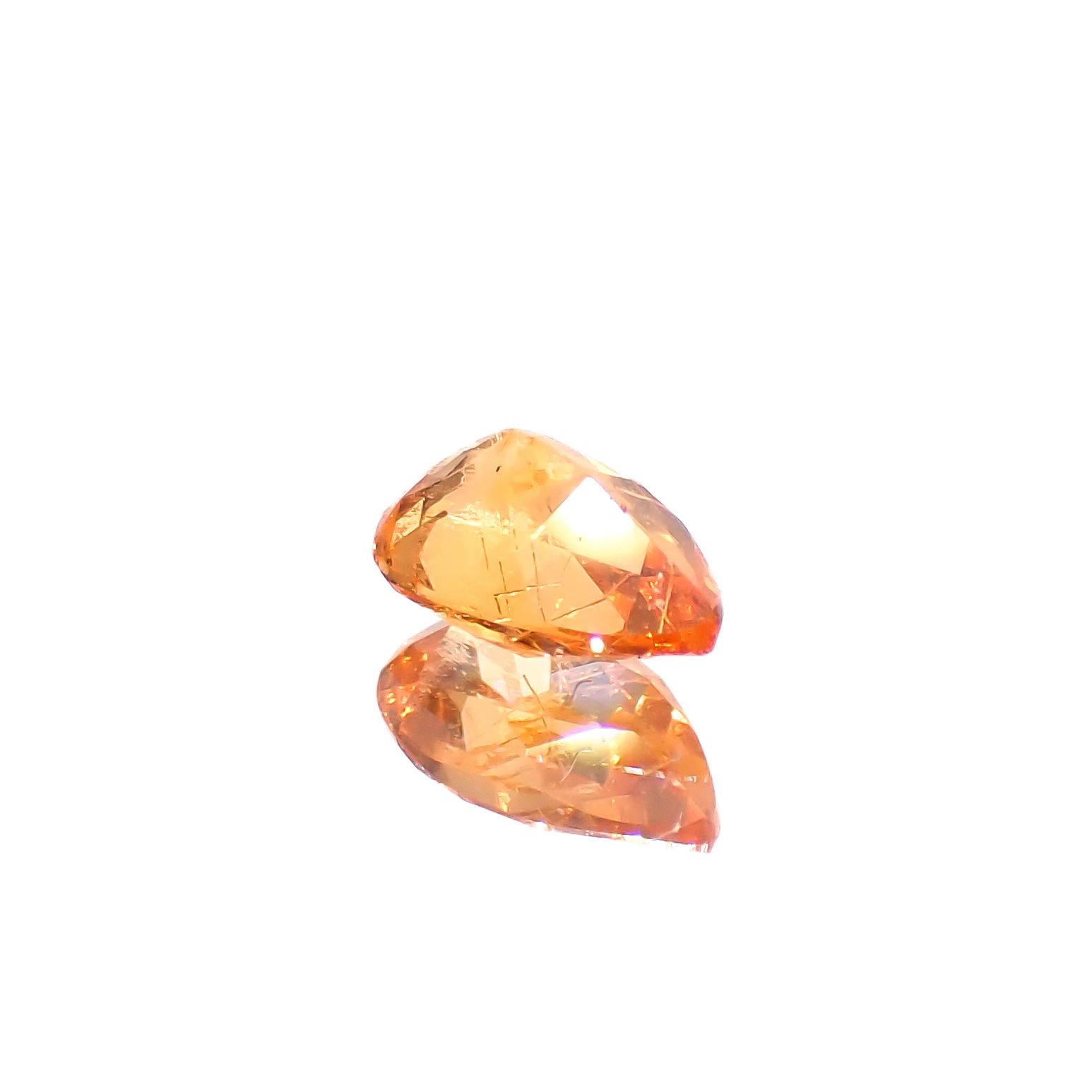 マンダリンガーネット マダガスカル産 0.31ct[240628219]5.1x3.2mm前後