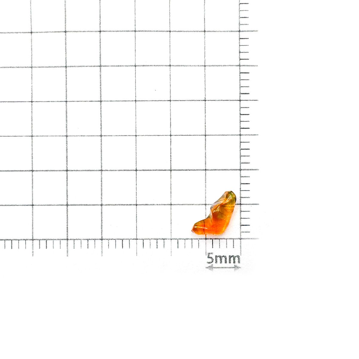 ファイヤーオパール 原石 メキシコ産 0.38ct[240226183]8x5.1mm前後