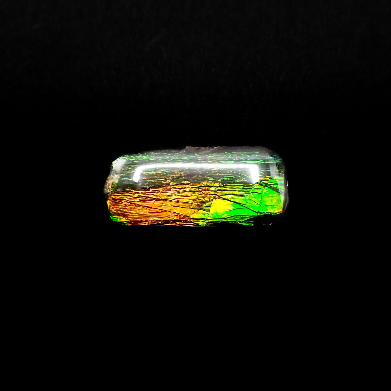 ◇フリーフォーム◇アンモライト トリプレット カナダ産 12.83ct [220817489]22.5x10.7mm前後