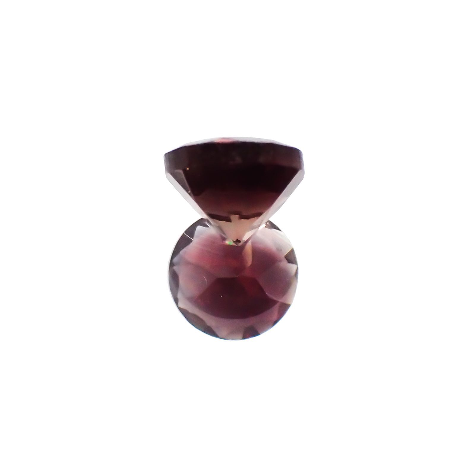 バイカラーオレゴンサンストーン(宝石名バイカラー・ラブラドライト)アメリカ・オレゴン州産 0.55ct 識別済[231124120]5.1x5.1mm前後