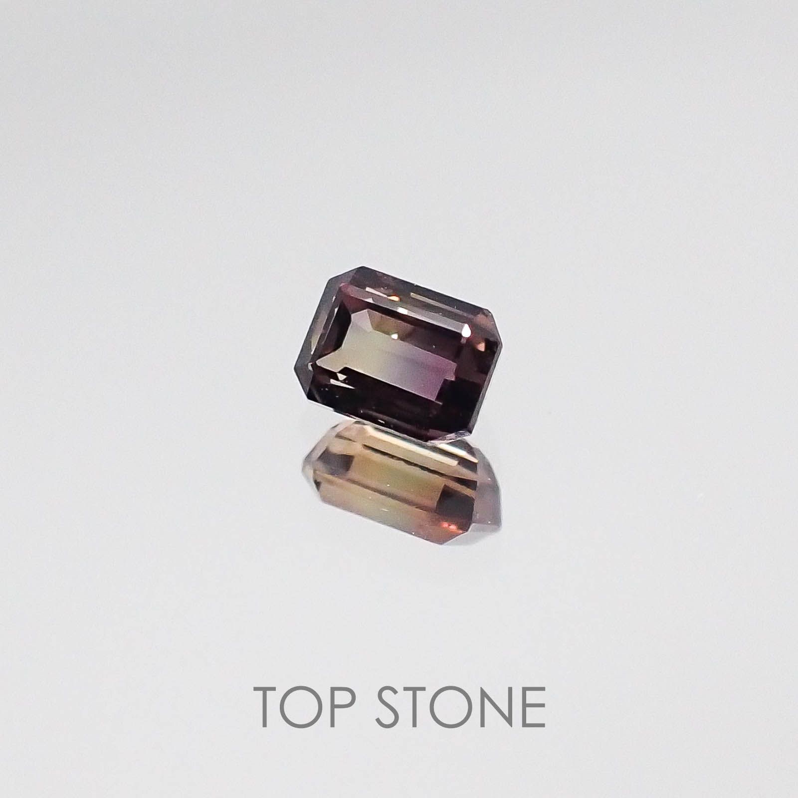 バイカラーサファイア タンザニア産 ルース 0.29ct[]3.9×2.9mm前後