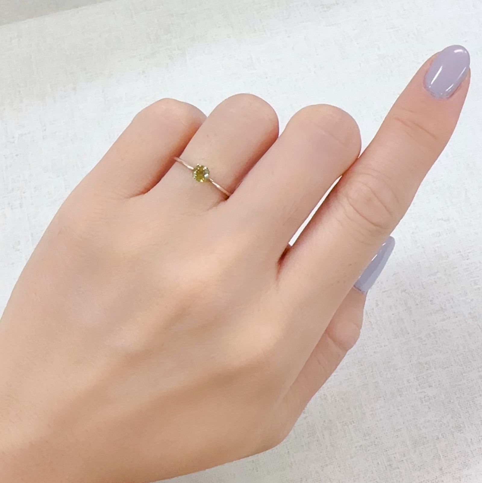 カナリートルマリン ザンビア・カナリー鉱山産 0.27ct[230823152]4x3.9mm前後