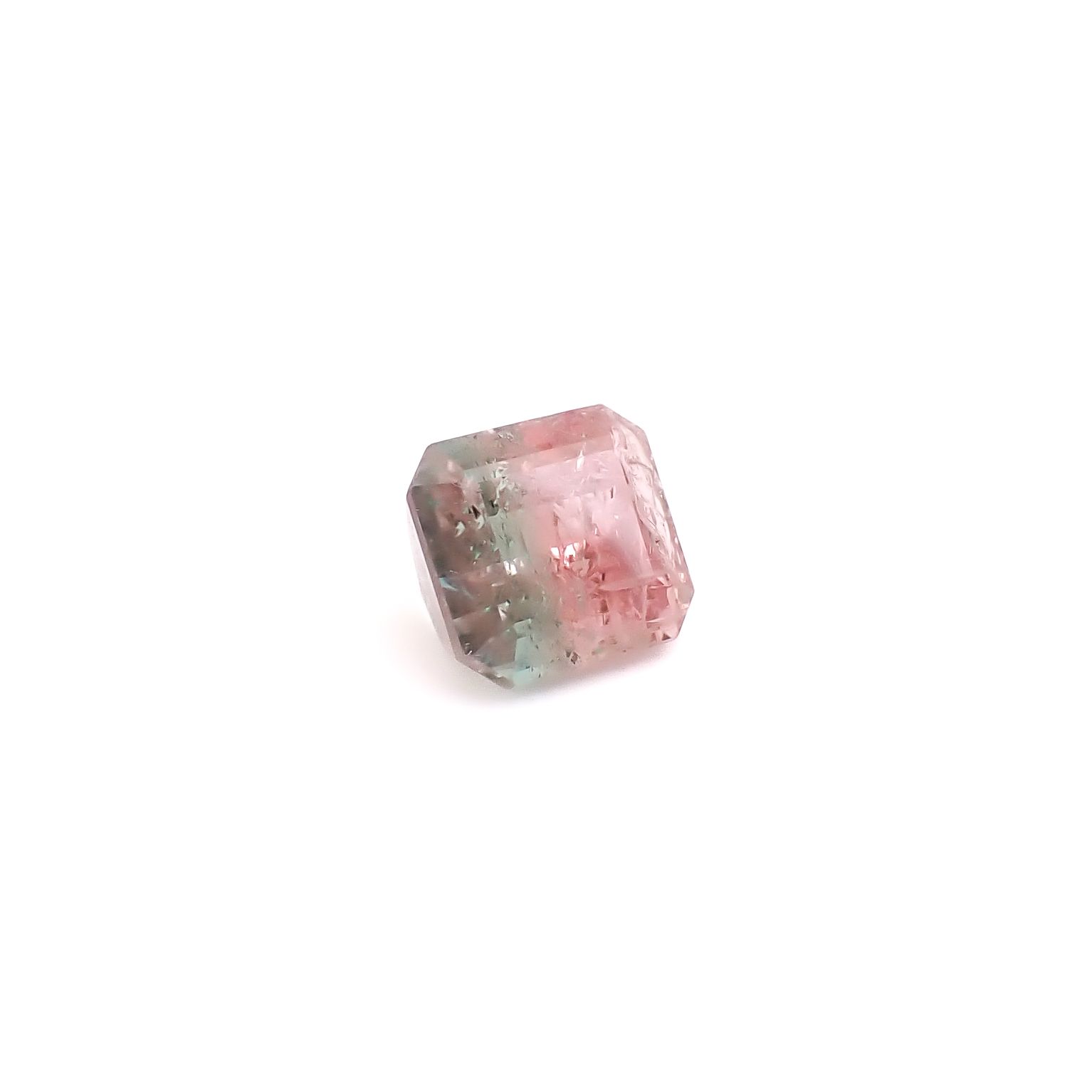 バイカラートルマリン アフガニスタン産 1.62ct / 6.4x6.2mm前後 [260932768]