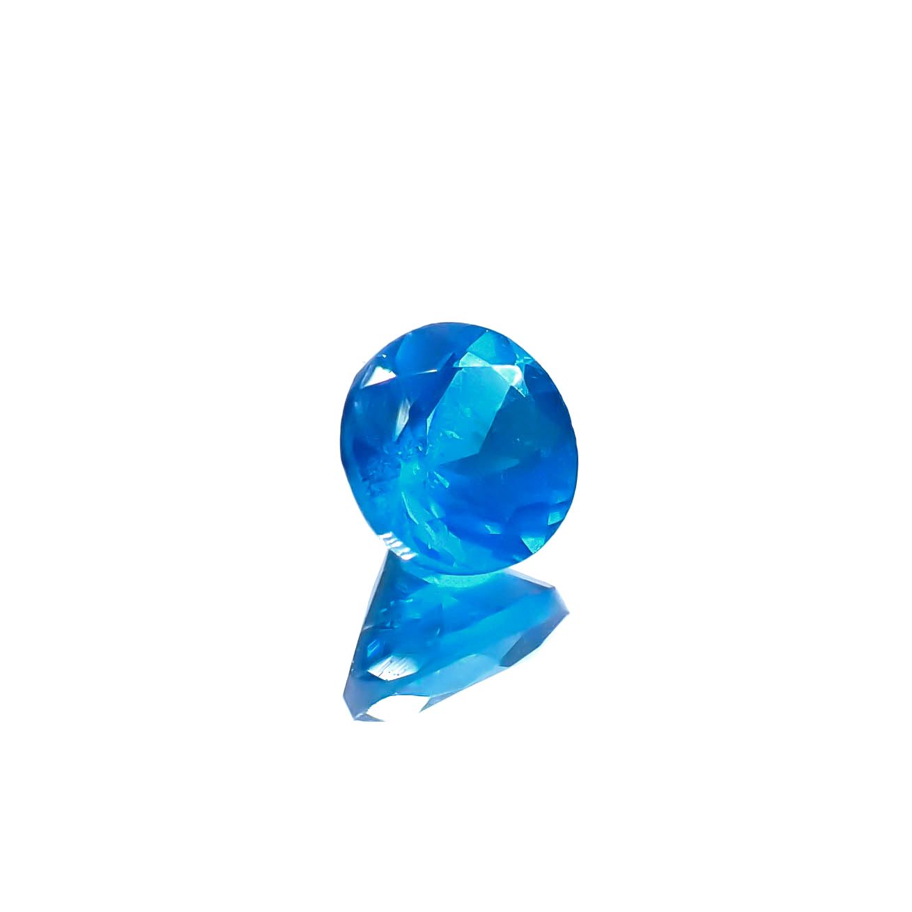 ネオンブルーアパタイト マダガスカル産 0.55ct[231224996]4.9x4.8mm前後
