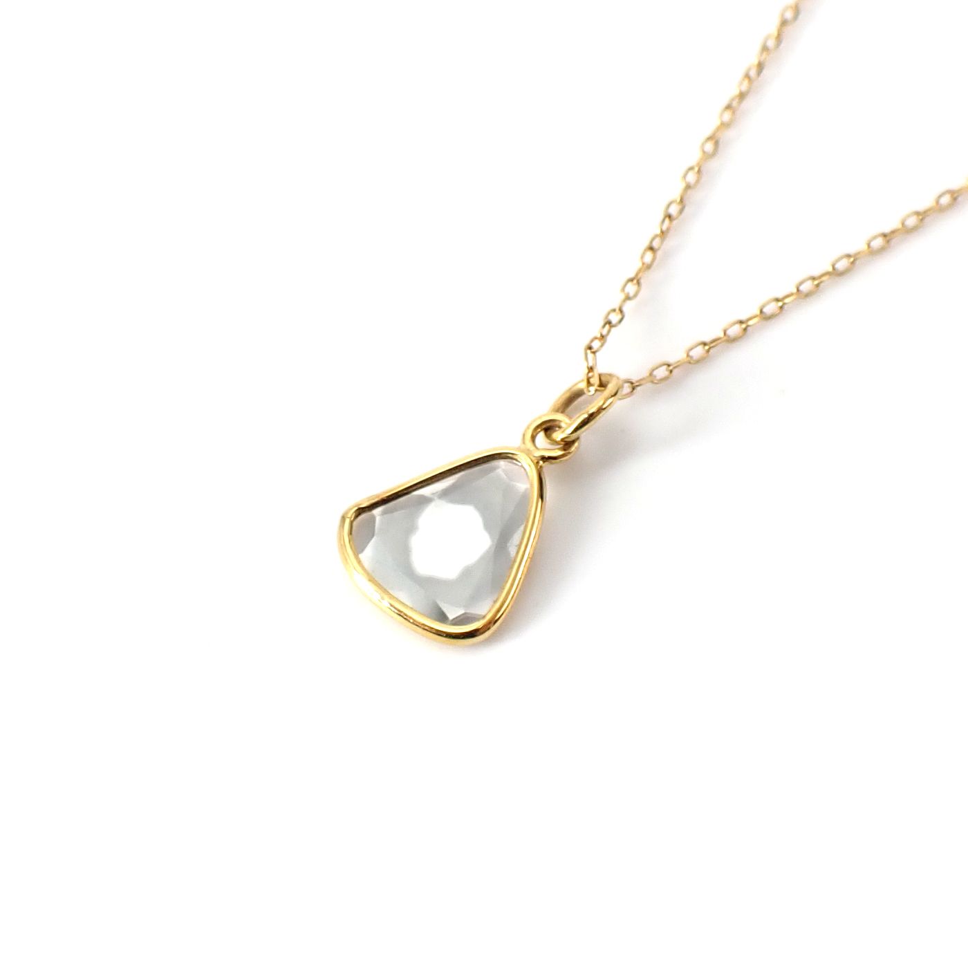 ◇K18仕様◇トラピッチェスライスダイヤモンド ペンダントトップ/チャーム(※チェーン別売り) 1.13ct / 8.6x7.9mm前後 [250430220]