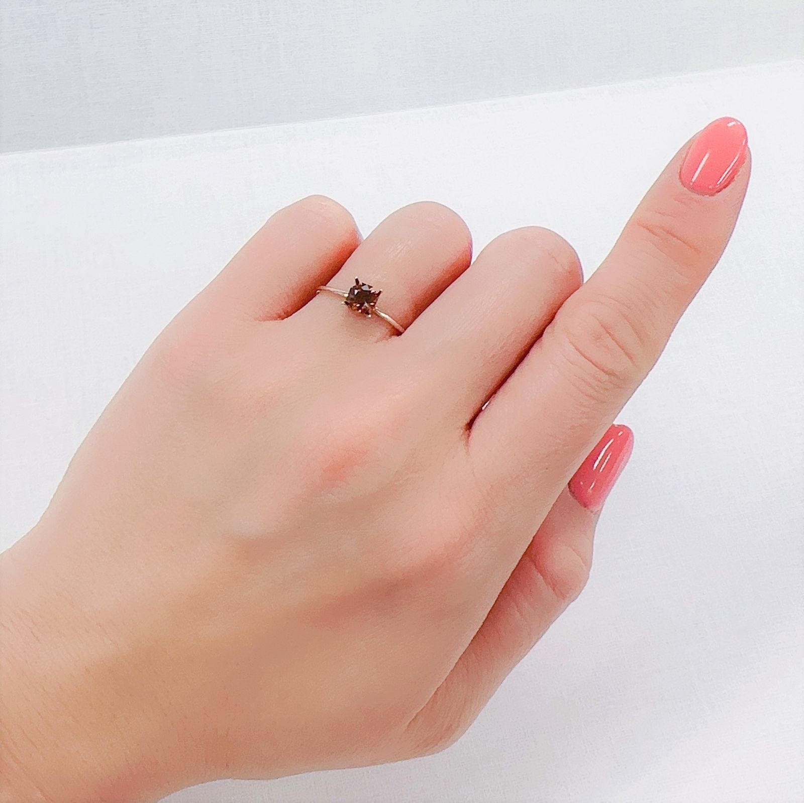 ◇オクタゴンカット◇オレンジジルコン(宝石名ジルコン)スリランカ/カンボジア産 0.83ct 識別済[230220706]5x4.8mm前後