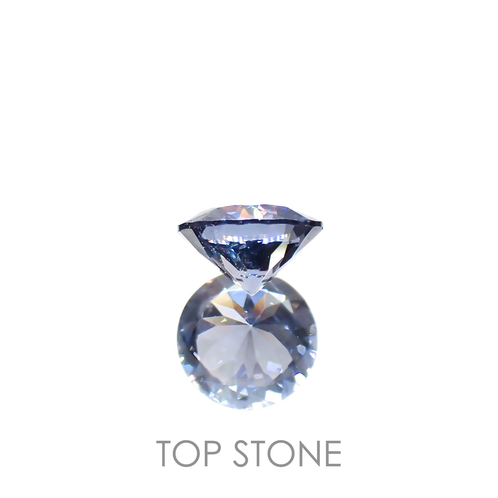 グレイッシュブルースピネル(宝石名スピネル)ビルマ/マダガスカル産 0.25ct 識別済[221219506]4x4mm前後