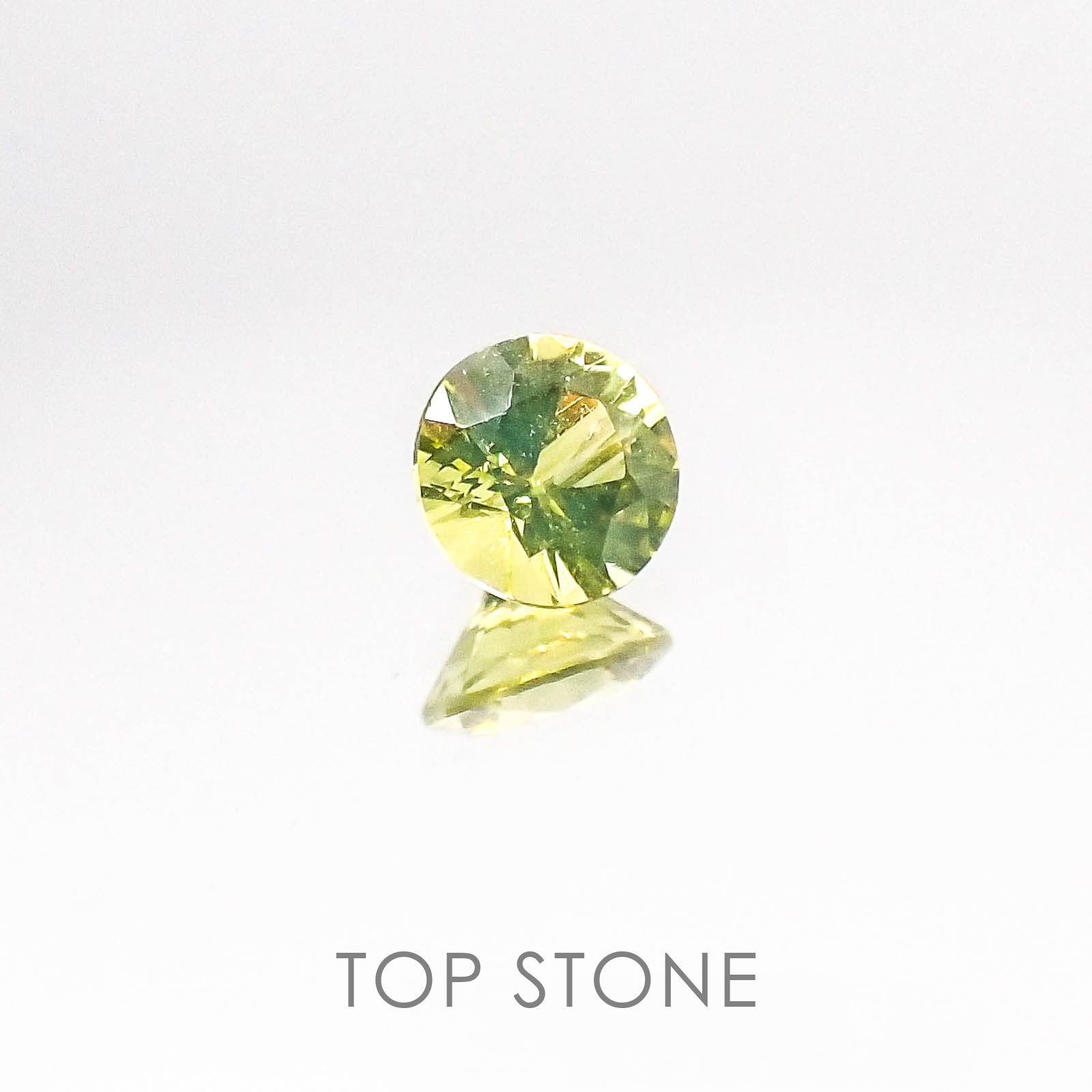 クリソベリル(宝石名クリソベリル) スリランカ産 0.36ct 識別済[20084687]4.4×4.4mm前後
