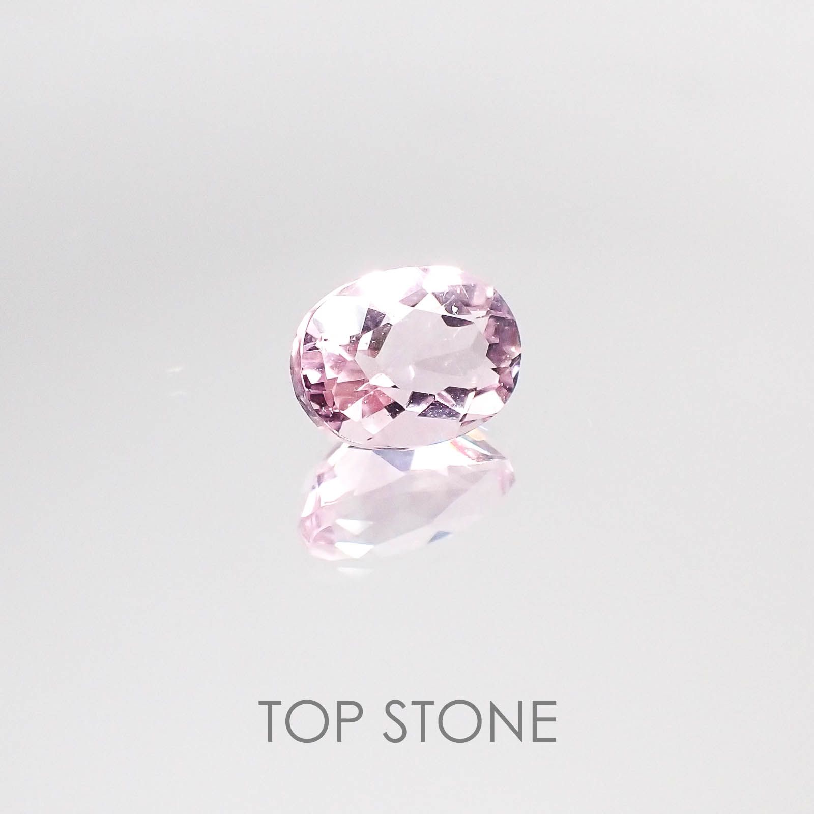 ピンクフローライト(宝石名ピンク・フルオライト) ブラジル産 1.58ct 識別済[20084748]8×6.1mm前後