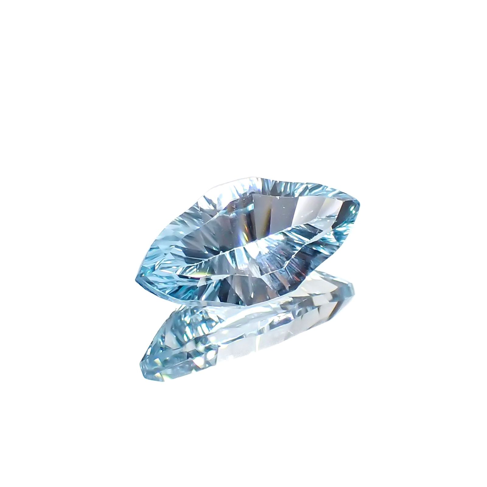 ◇カスタムカット◇ブルートパーズ ブラジル産 3.07ct [251219370]14.1x6.9mm前後