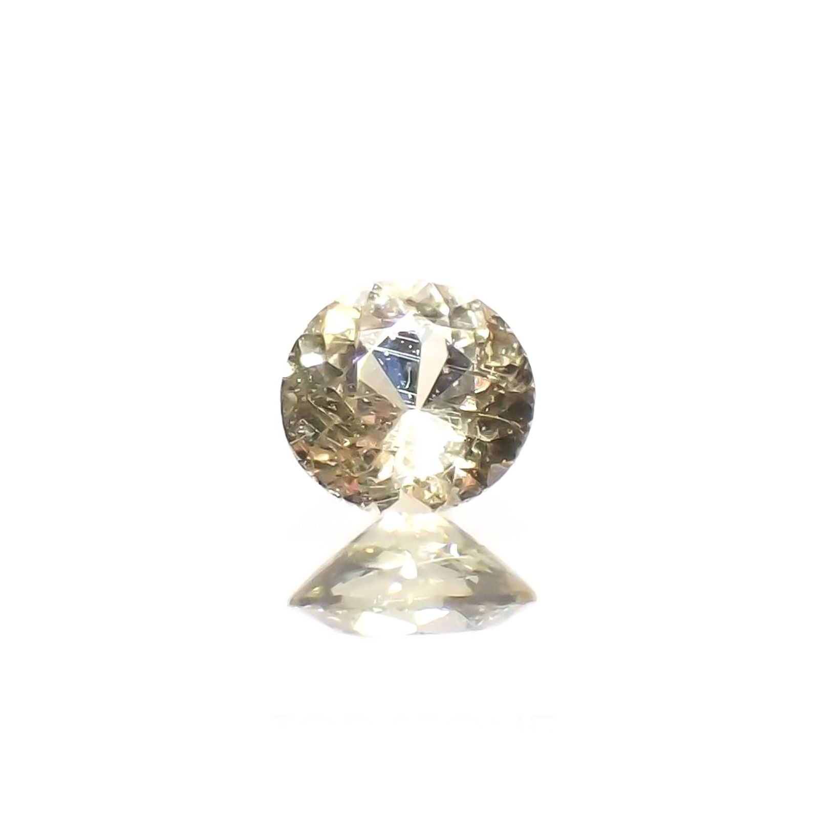 イエローダンビュライト(宝石名イエロー・ダンブライト)タンザニア産 識別済 0.084ct / 2.9x2.9mm前後 [260319631]