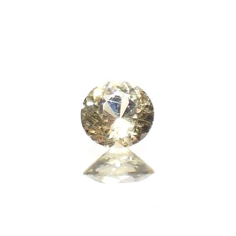 イエローダンビュライト(宝石名イエロー・ダンブライト)タンザニア産 識別済 0.084ct / 2.9x2.9mm前後 [260319631]