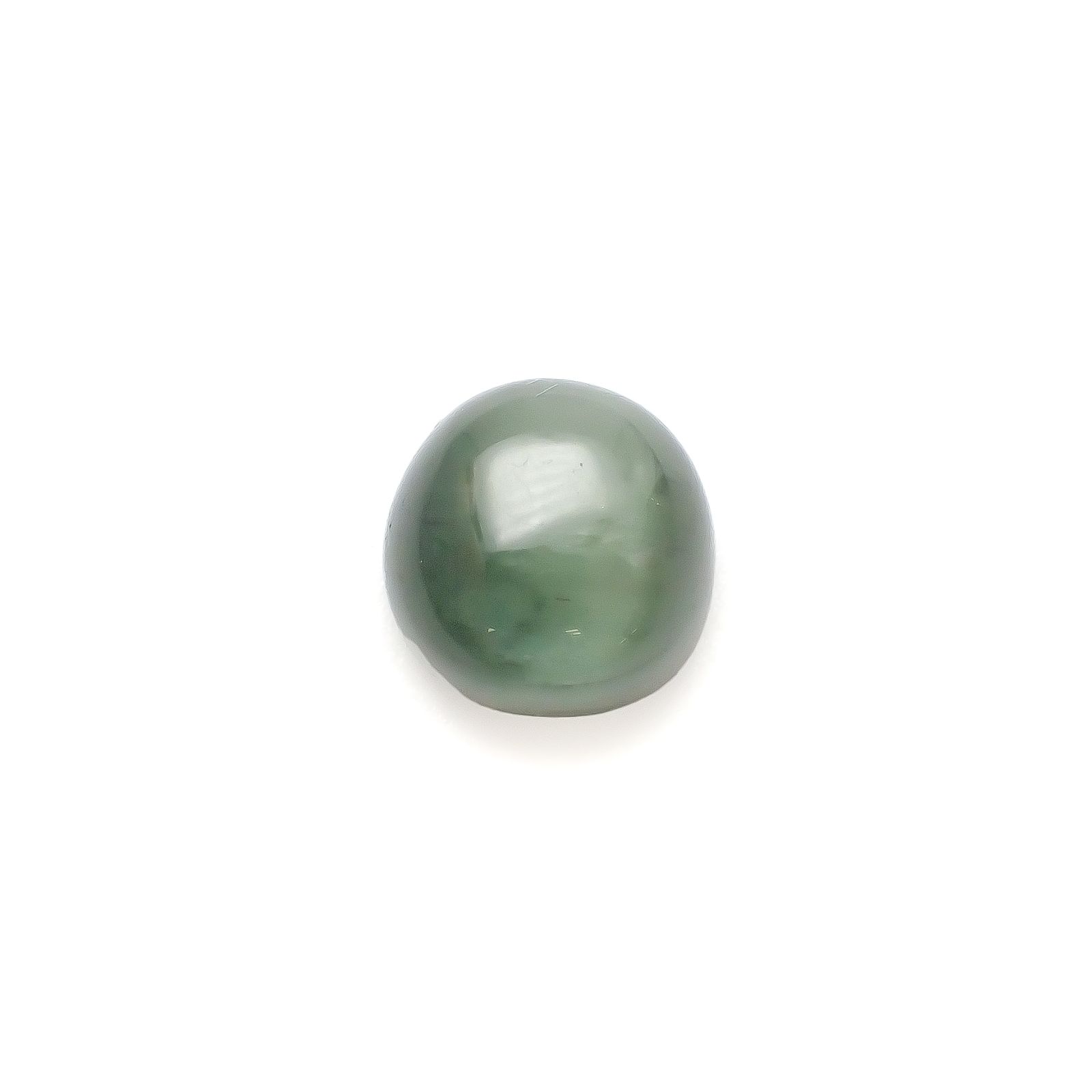 グリーンアパタイトキャッツアイ ブラジル産 4.47ct[240427179]9.2x9.2mm前後