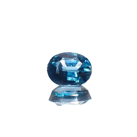 オーシャンブルーカイヤナイト(宝石名カイヤナイト)インド・オリッサ州産 0.42ct 識別済[240929165]4.9x3.8mm前後