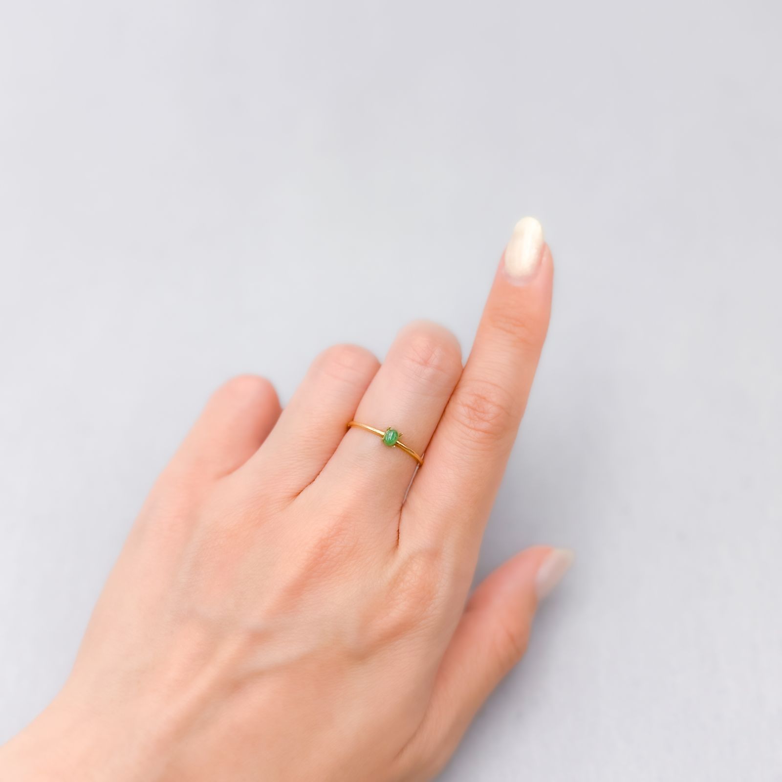 翡翠 ビルマ産 0.16ct [250430306]3.6x2.7mm前後