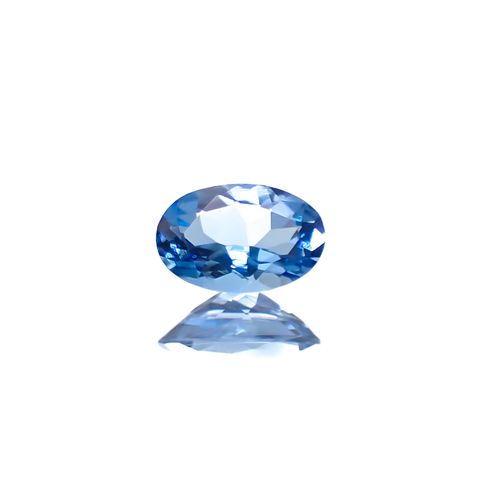 アクアマリン サンタマリアカラー ナイジェリア産 0.32ct [250329943]6x3.9mm前後