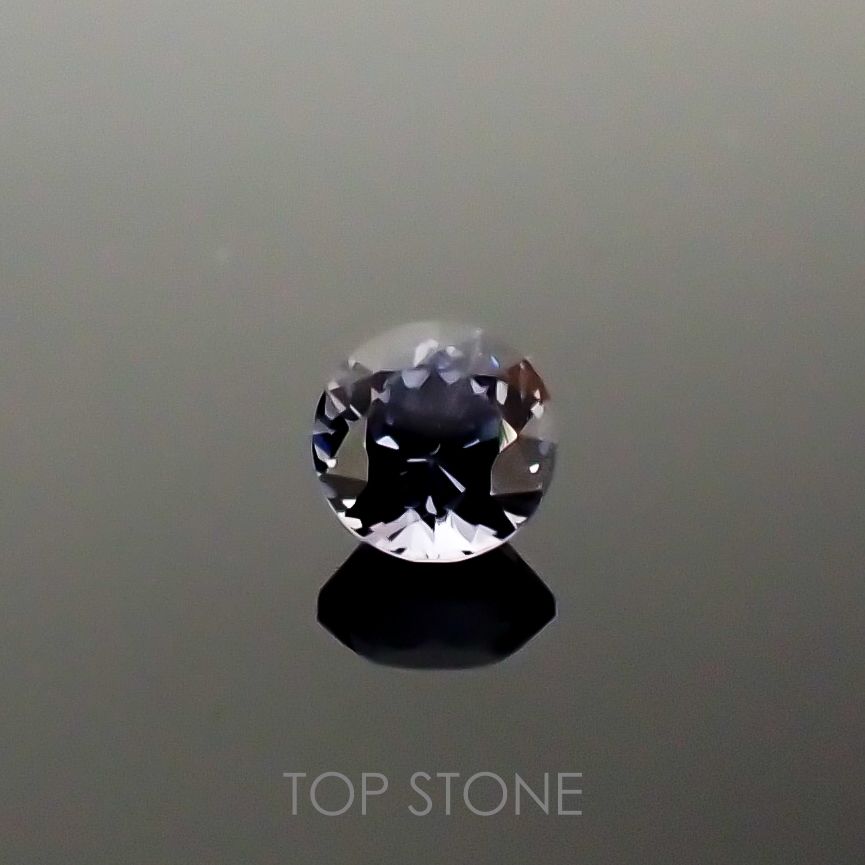 グレイッシュブルースピネル ビルマ産 ルース 0.67ct[210811124]5×4.9mm前後