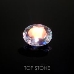 レインボームーンストーン(宝石名ラブラドライト)マダガスカル産 0.33ct 識別済[211113746]5.5x4.5mm前後