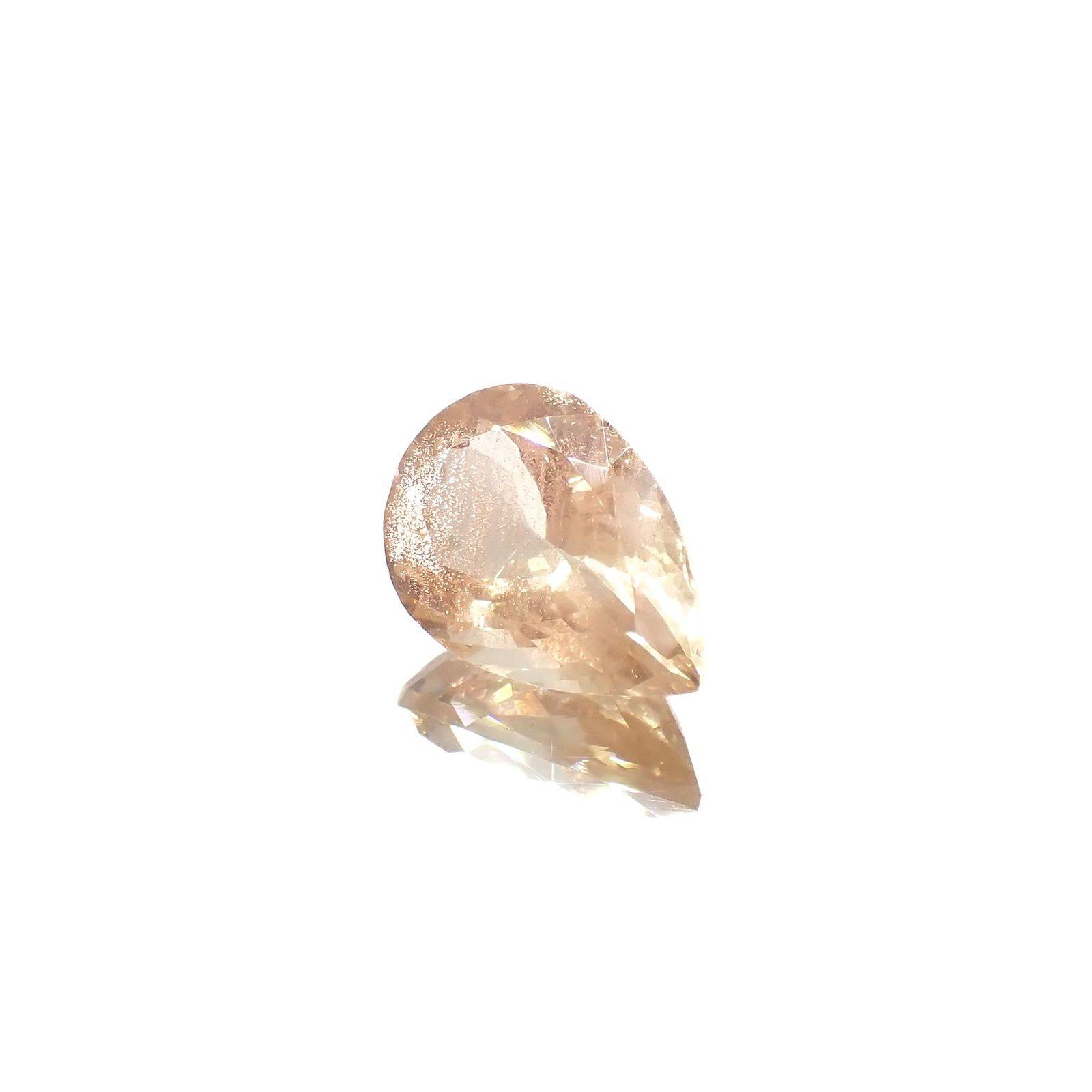 オレゴンサンストーン アメリカ・オレゴン州産 3.45ct / 12.9x8.7mm前後 [260618712]