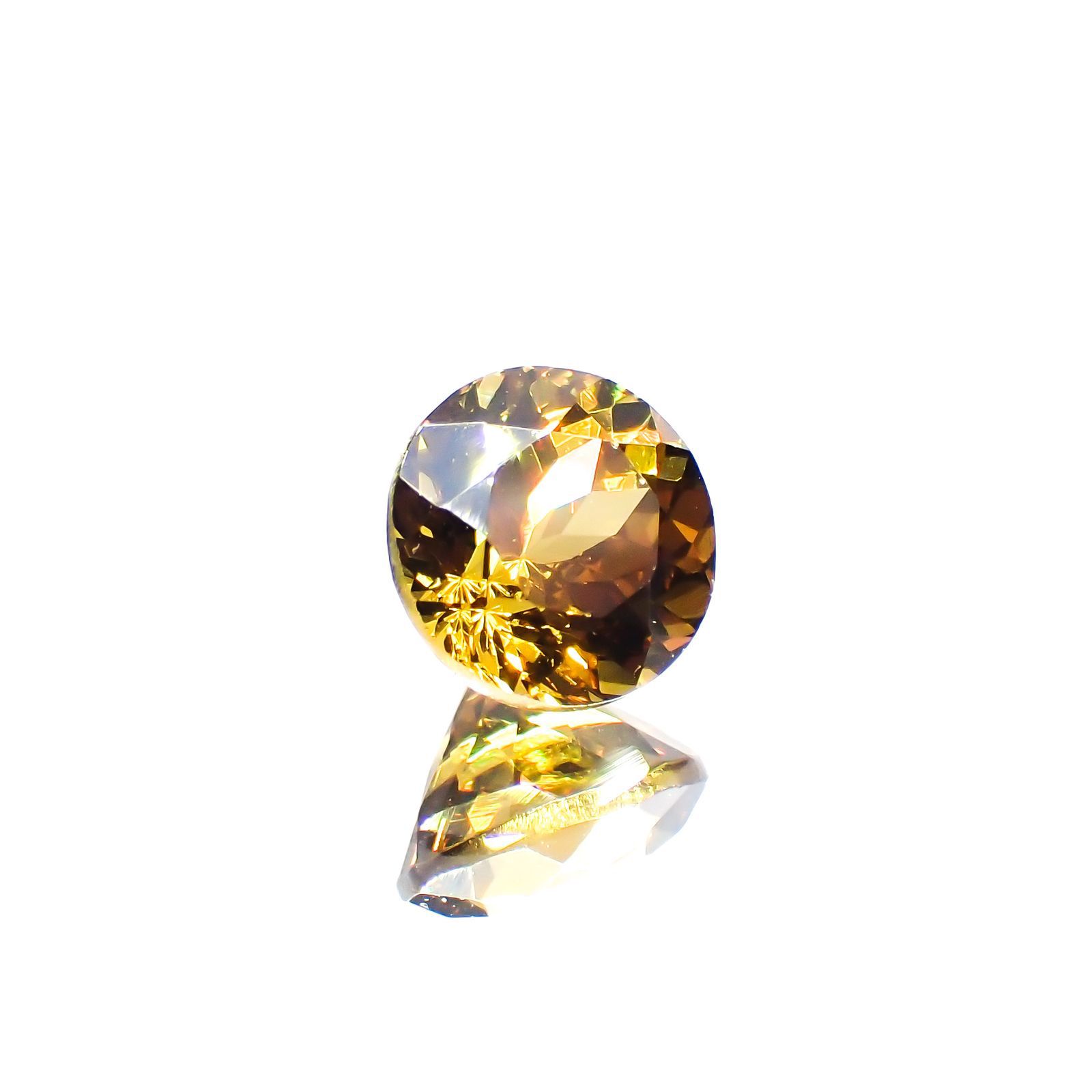 グロッシュラーアンドラダイトガーネット(宝石名グロッシュラー/アンドラダイト・ガーネット)ナミビア産 1.80ct 識別済[220114304]7x7mm前後
