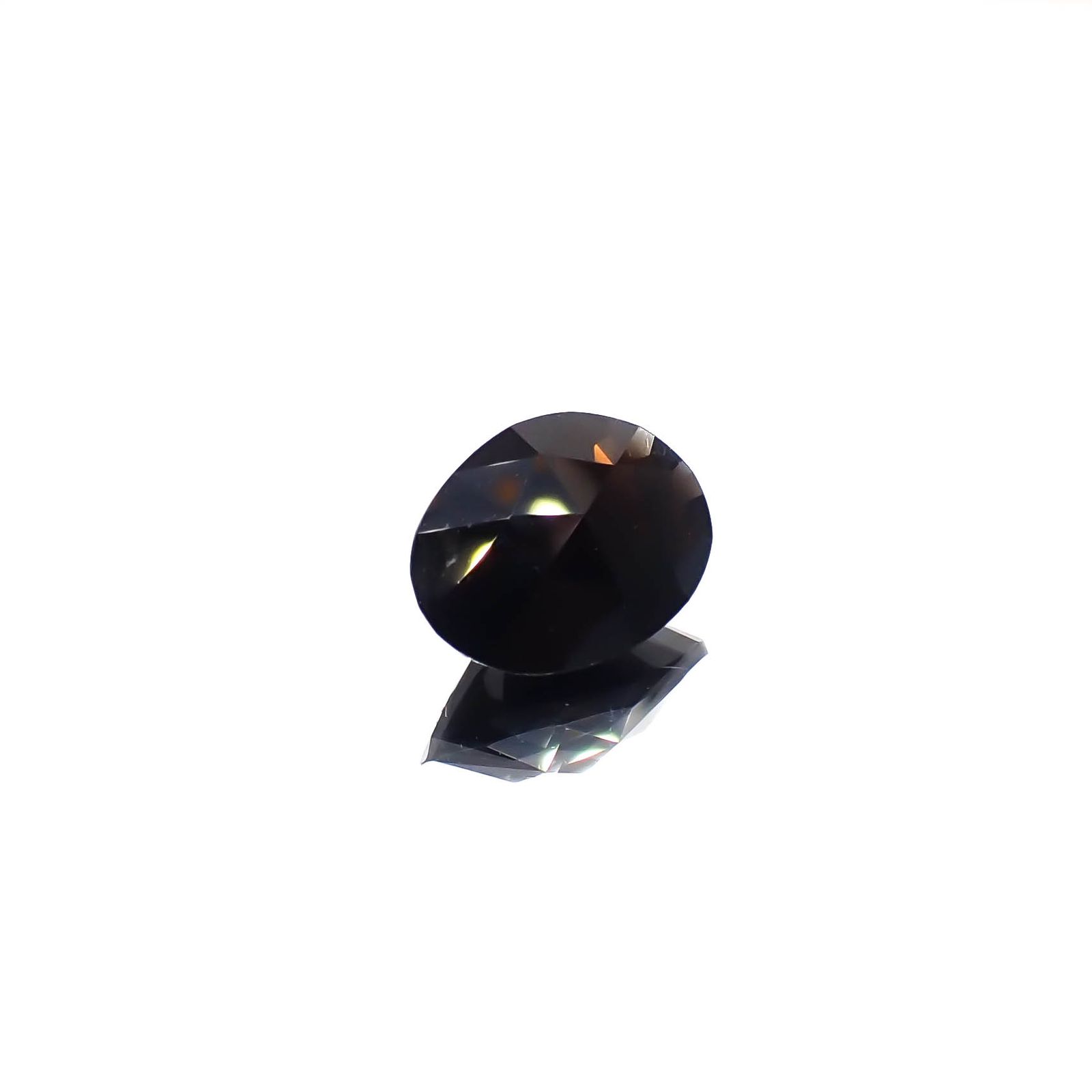 ◇カスタムローズカット◇モリオン チベット産 3.19ct[240427374]12.1x8.7mm前後