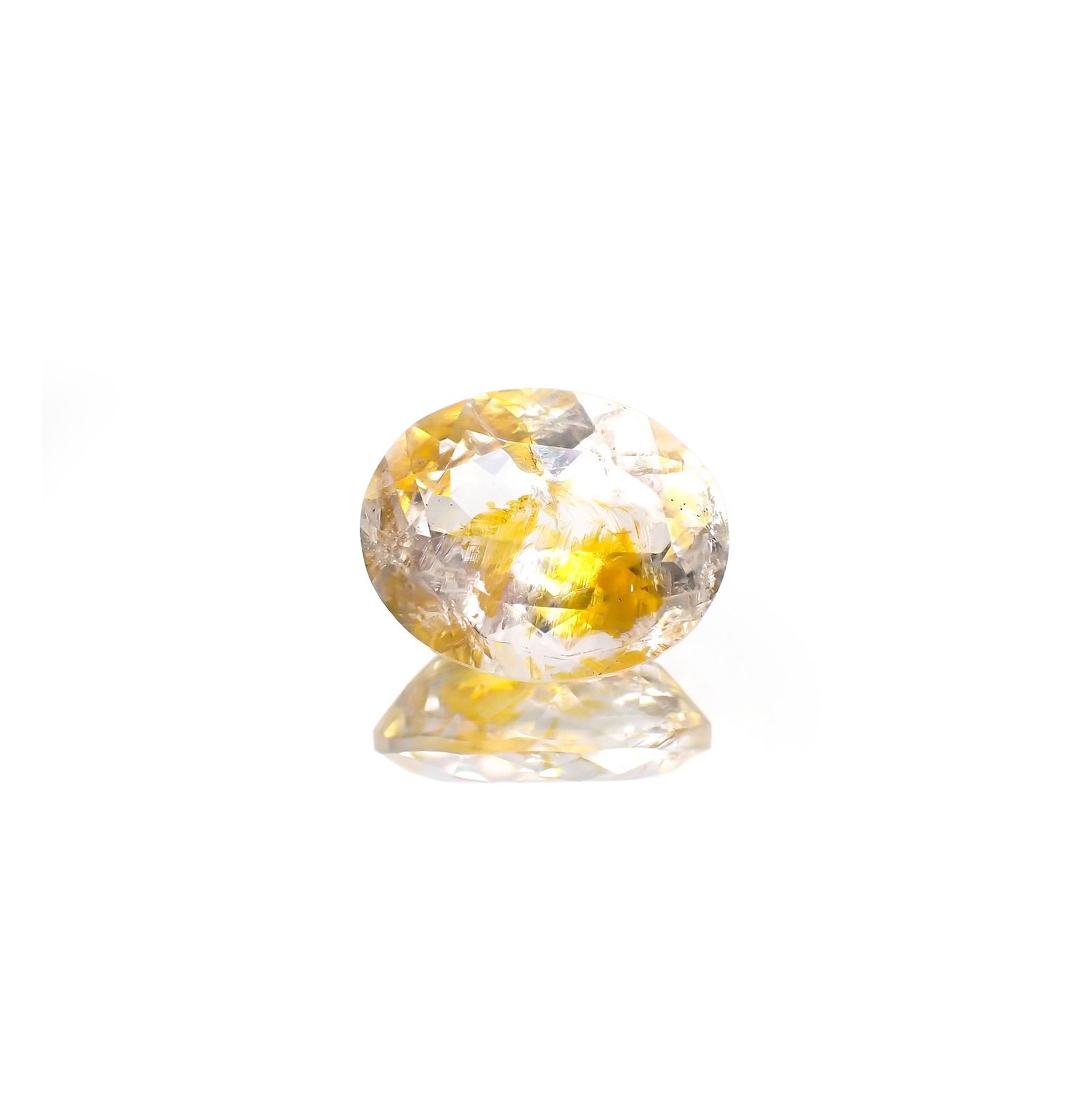 オーロラクォーツ ブラジル・ミナスジェライス産 6.51ct / 14x11.4mm前後 [220114364]
