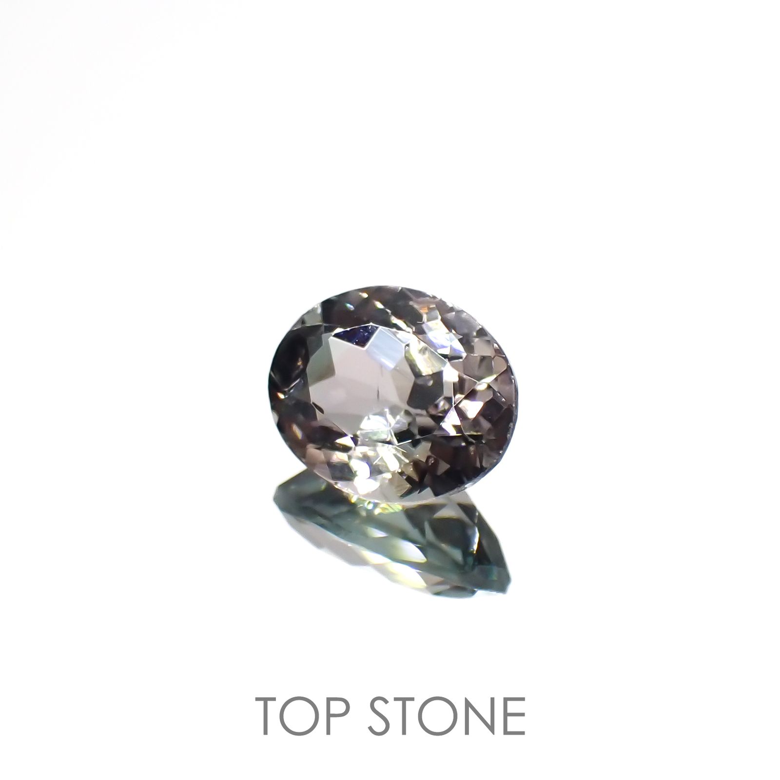 バイカラートルマリン(宝石名バイカラー・トルマリン)コンゴ民主共和国産 1.613ct ソ付(彩珠)[220717026]8.7x6.9mm前後