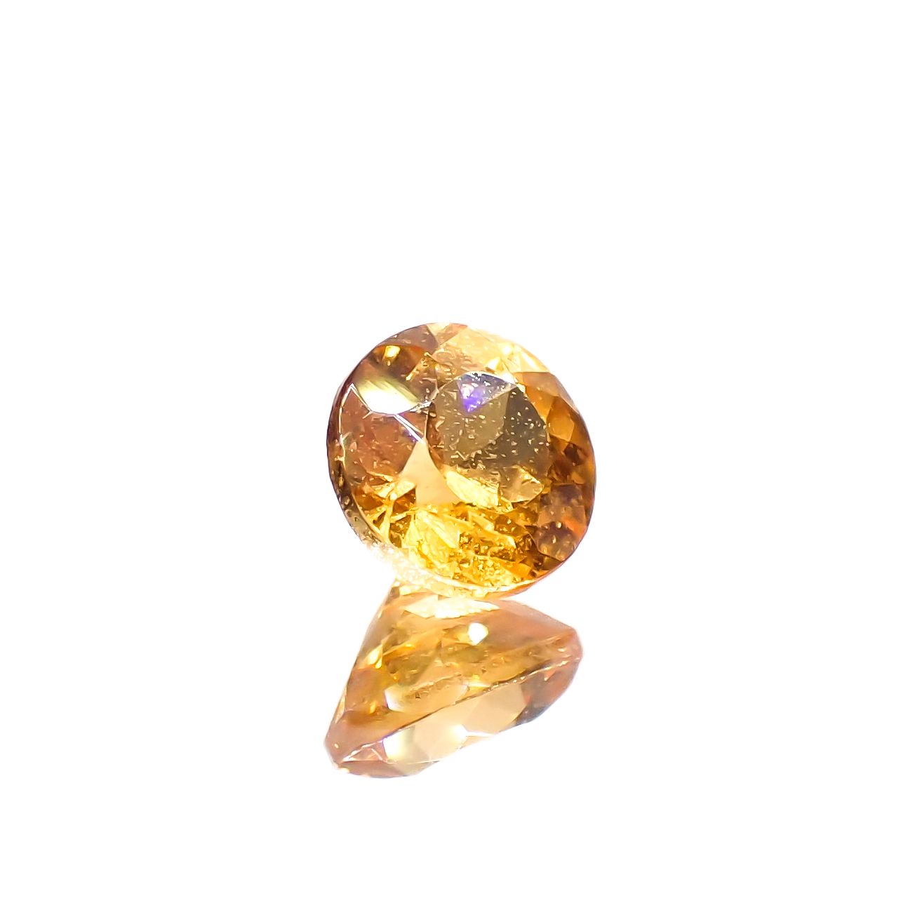 スペサルティンガーネット ナイジェリア産 0.51ct[230923373]4.5x4.4mm前後