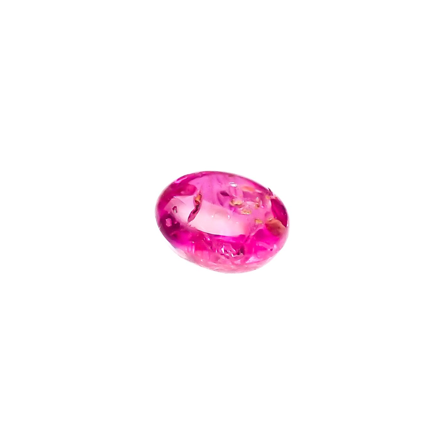 ルビー 非加熱(宝石名ルビー)ビルマ産 0.53ct 識別済[240628063]4.6x4.2mm前後