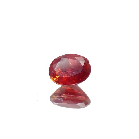 ジンカイト 天然結晶 (宝石名ジンカイト)アメリカ・ニュージャージー州フランクリン鉱山産 0.654ct ソ付(日独)[241229670]4.85x3.71mm前後
