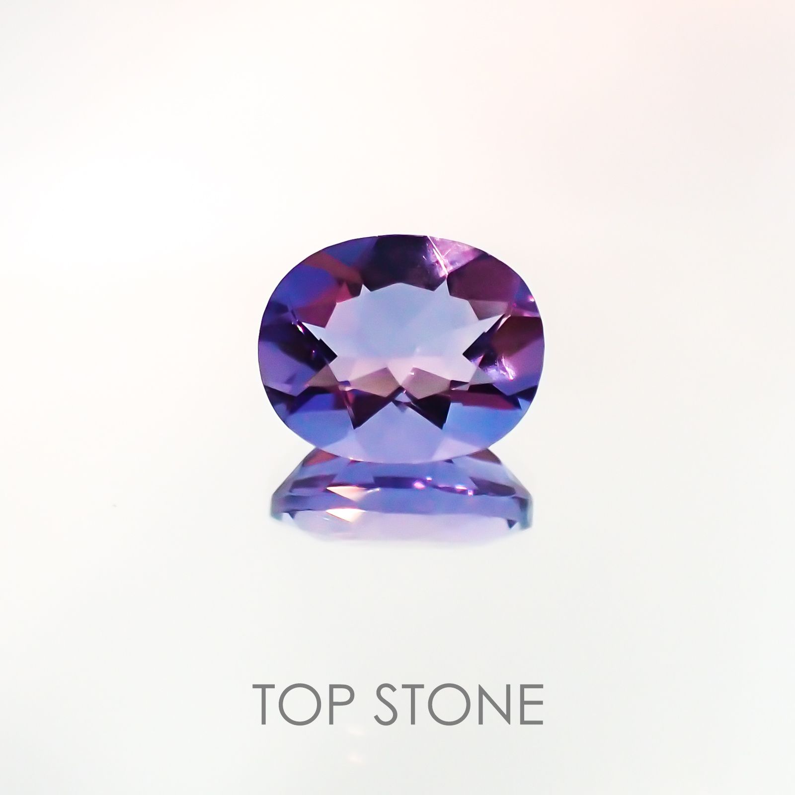 カラーチェンジフローライト ブラジル産 ルース 3.16ct[20127813]10.1×8mm前後
