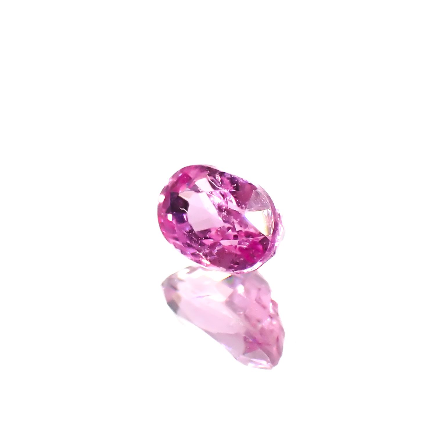 ネオンピンクサファイア スリランカ産 0.46ct[240728549]5.2x3.2mm前後