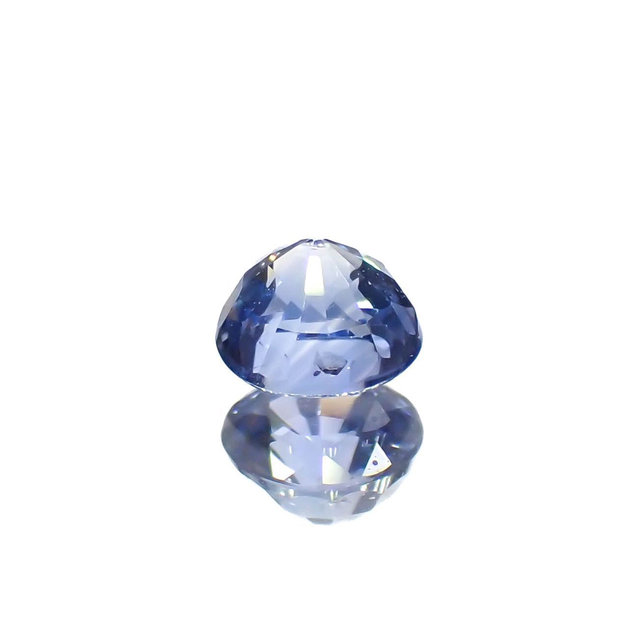 アイスブルーサファイア(宝石名サファイア)スリランカ/マダガスカル産 0.34ct 識別済[230119939]3.9x3.8mm前後