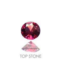 レッドスピネル(宝石名レッド・スピネル)タンザニア産 0.13ct 識別済[220114322]3.1x3.1mm前後