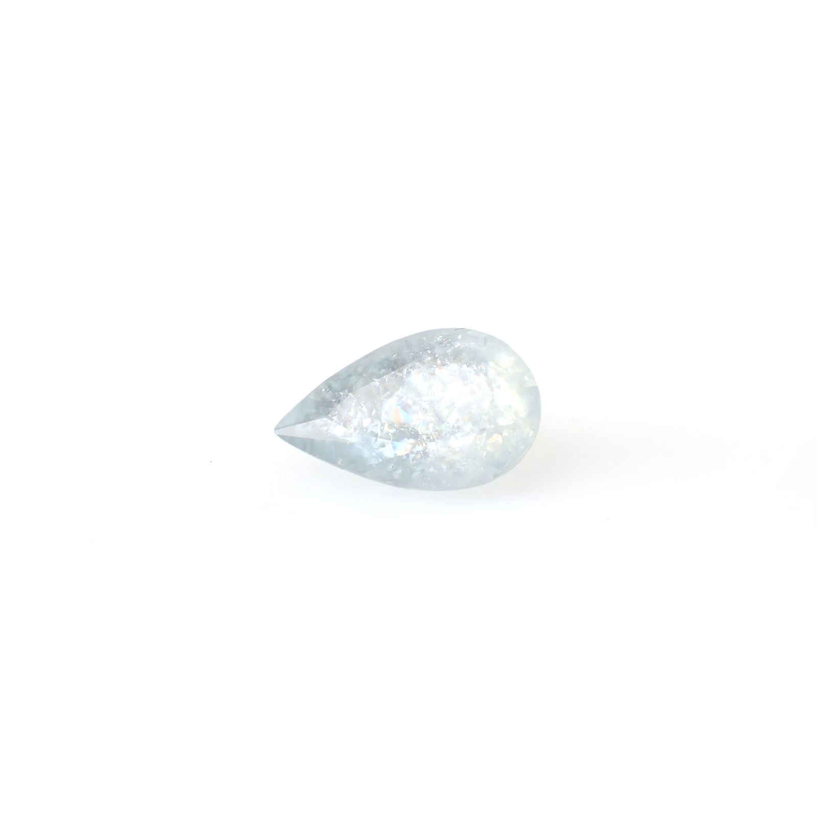 イリデッセンスアクアマリン ブラジル産 2.00ct [250730709]11.8x7.3mm前後